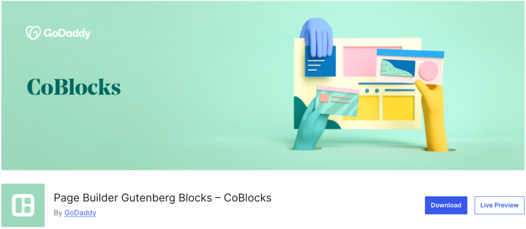 CoBlocks plugin screenshot