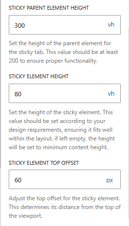 This is a screenshot of sticky  elements
