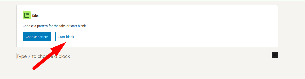 Click on the Start Blank button