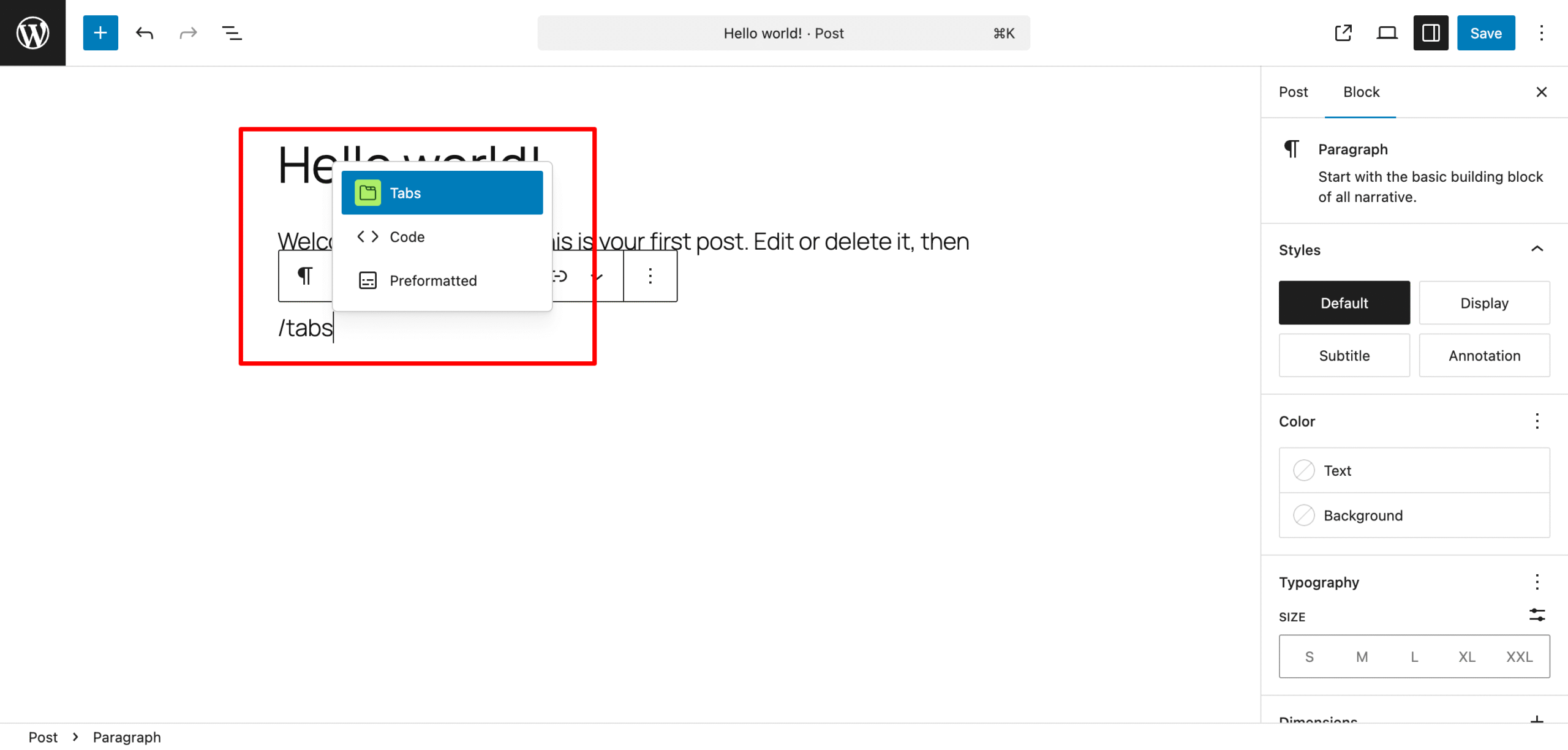 Edit Post Hello world ‹ Gutenberg Plugin — WordPress 11 17 2025 06 53 AM scaled
