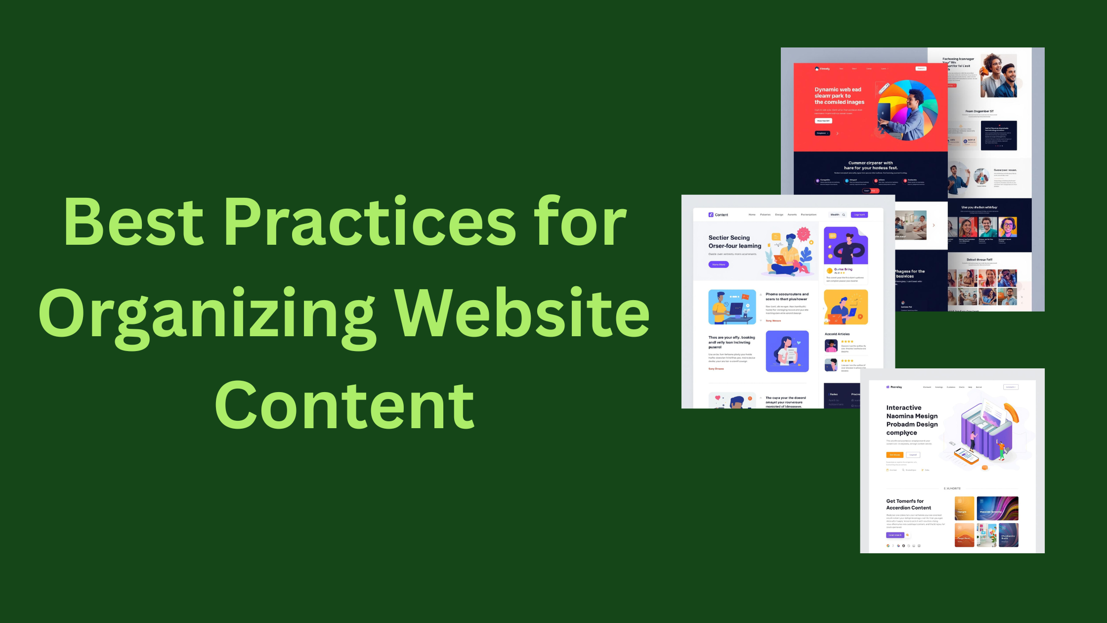 What are the Best Practices for Organizing Website Content